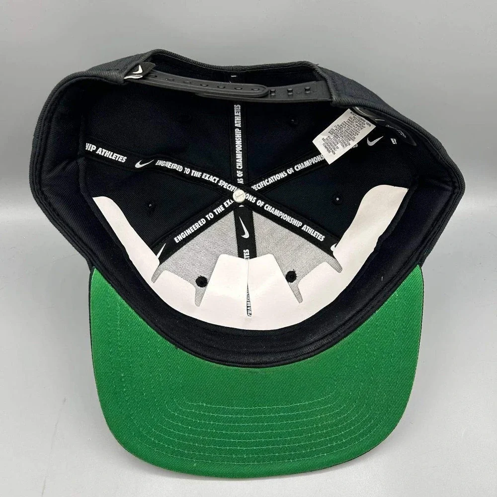 Nike Pro Dri-Fit Hat Men Black Green Embroidered Snap Back Cap